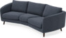 Madison - 3-sits soffa svängd, 70 cm - Blå