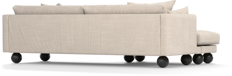 Harper - 4-sits med schäslong XL vänster - Beige