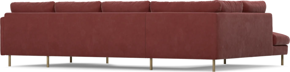 Madison - 2-sits soffa med divan vänster och schäslong höger - Rosa