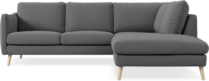 Madison - 2-sits soffa med divan höger - Grå