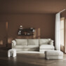 Cherrie klädsel -  3-sits med schäslong höger - Beige