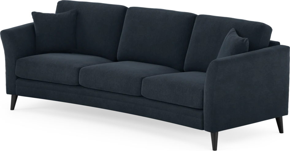 Eden - 3-sits soffa svängd - Blå