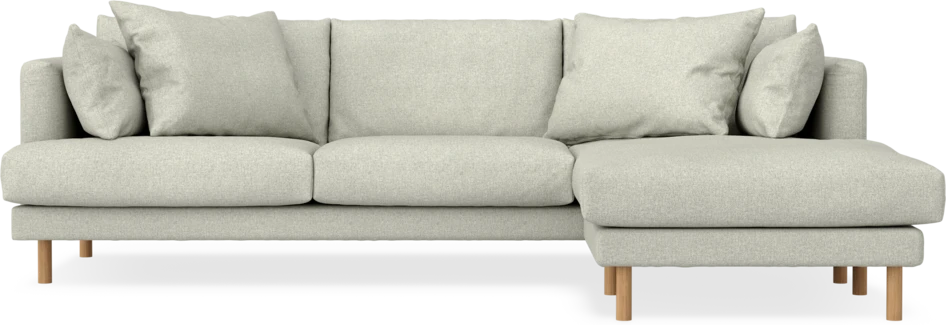 Harper - 4-sits med schäslong höger  - Beige
