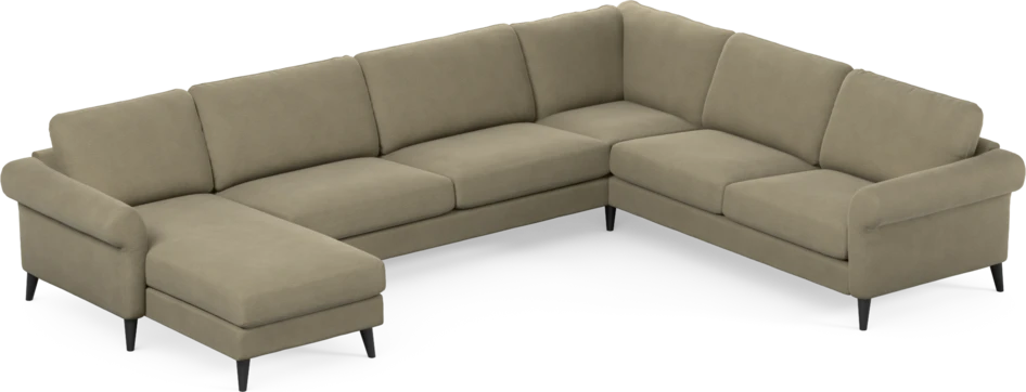 Bridge - Hörnsoffa, 3+2-sits med schäslong vänster - Beige