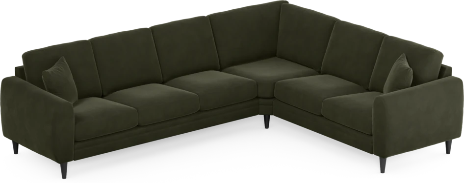 Eden - Hörnsoffa, 3+2-sits - Grön