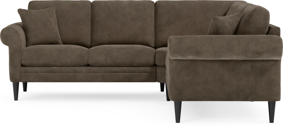 Eden - Hörnsoffa, 2+2-sits - Brun