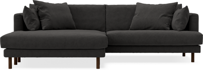 Harper - 4-sits med schäslong XL vänster - Grå