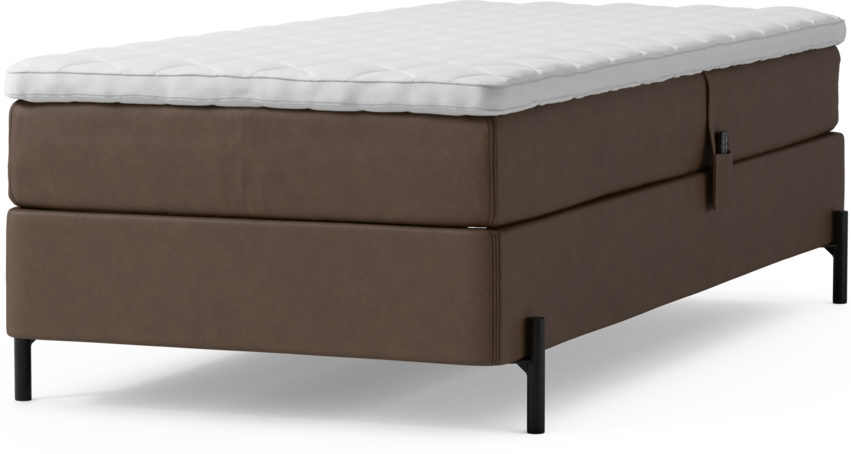 Delux Sense - Ställbar säng, enkelsäng med bäddmadrass och sängben