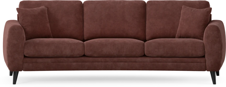 Eden - 3-sits soffa svängd - Röd