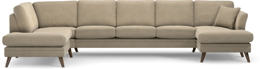 Eden - 3-sits soffa med divan vänster och schäslong höger - Beige