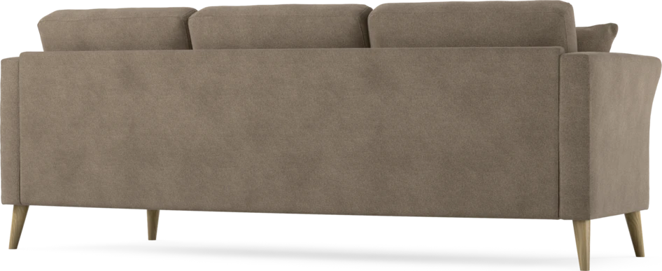 Eden - 3-sits soffa svängd - Brun