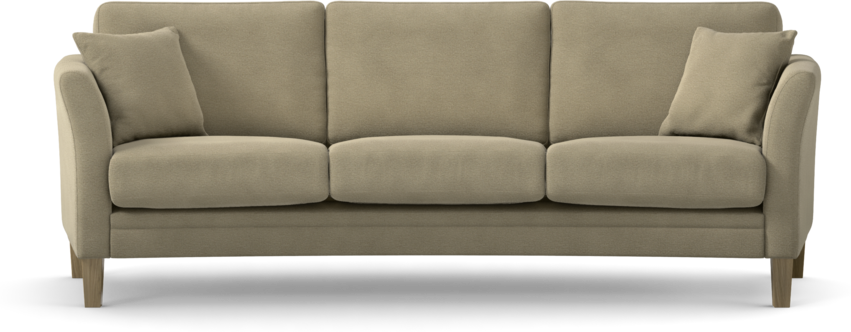 Eden - 3-sits soffa svängd - Beige