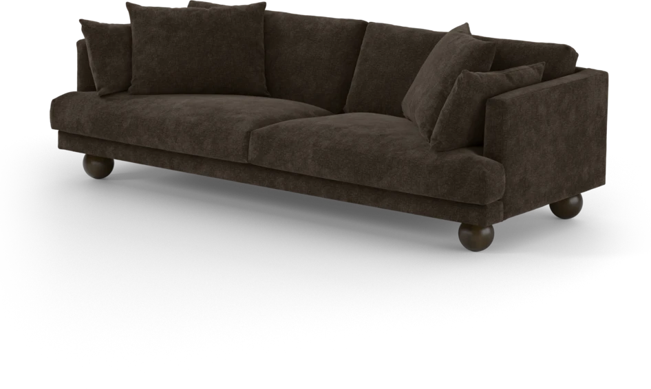 Harper - 4-sits soffa - Brun