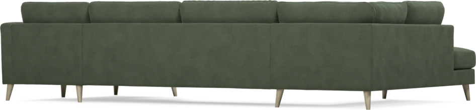 Bridge - 3-sits soffa med divan vänster och schäslong höger - Grön