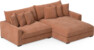 Rossi - 2-sits soffa med schäslong XL höger - Gul