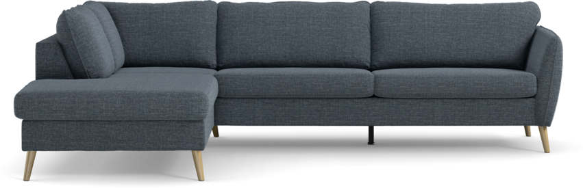 County - 2,5-sits soffa med divan vänster - Blå