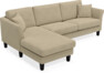 Eden - 2,5-sits soffa med schäslong - Beige
