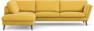 Madison - 3-sits soffa med divan vänster - Gul