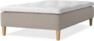 Delux Sense - Ramsäng, enkelsäng med bäddmadrass - Beige
