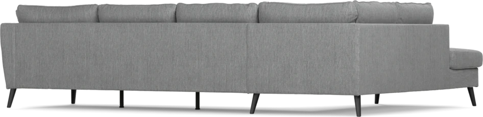 County - 3-sits soffa med divan vänster - Grå