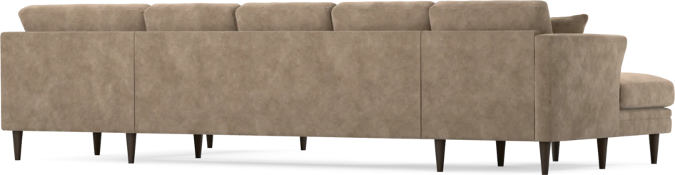 Eden - 3-sits soffa med schäslong vänster och divan höger - Beige