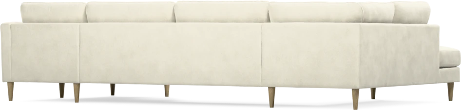 Bridge - 3-sits soffa med divan vänster och schäslong höger - Vit