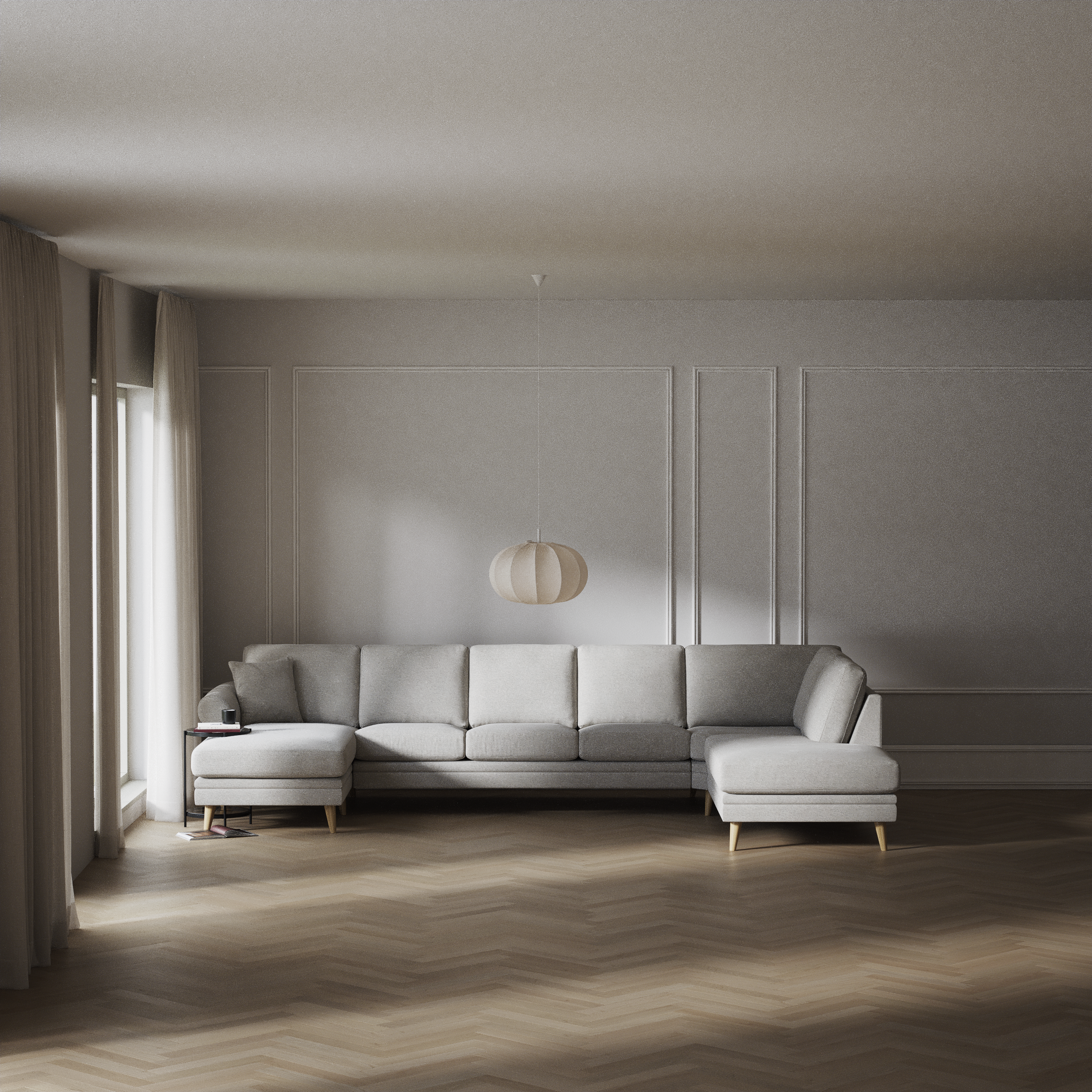 Eden - 3-sits soffa med schäslong vänster och divan höger - inspiration