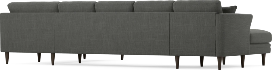 Eden - 3-sits soffa med schäslong vänster och divan höger - Grå