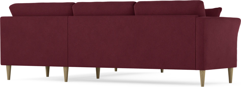 Eden - Hörnsoffa, 2,5+2,5-sits - Röd