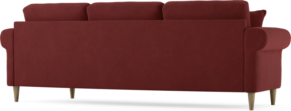 Eden - 3-sits soffa svängd - Röd