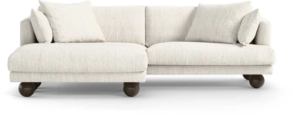 Harper - 4-sits med schäslong XL vänster - Vit