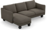Madison Lux - 2-sits soffa med schäslong vänster - Beige