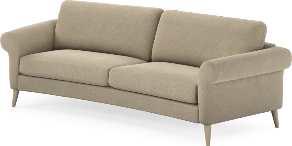 Bridge - 3-sits soffa svängd - Beige