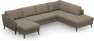 County - 3-sits soffa med schäslong vänster och divan höger - Beige