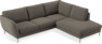 Madison - 2-sits soffa med divan höger - Brun