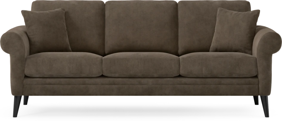 Eden - 3-sits soffa - Brun