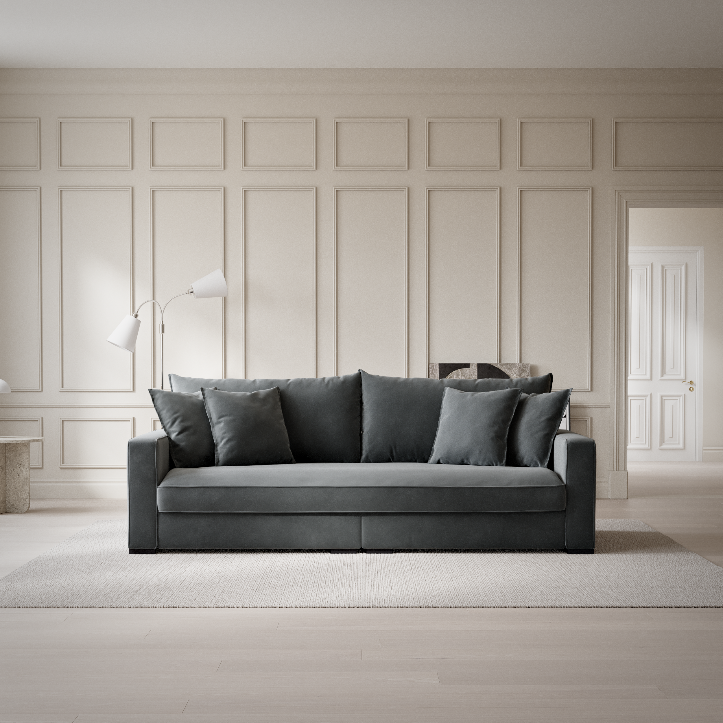 Rossi - 3-sits soffa, hel dyna - inspiration