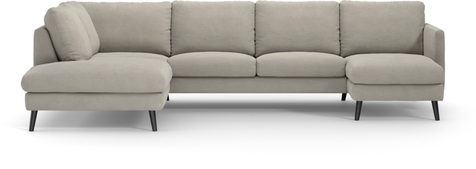 Madison - 2-sits soffa med divan vänster och schäslong höger - Grå