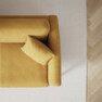 Eden - 2-sits soffa med divan - Gul