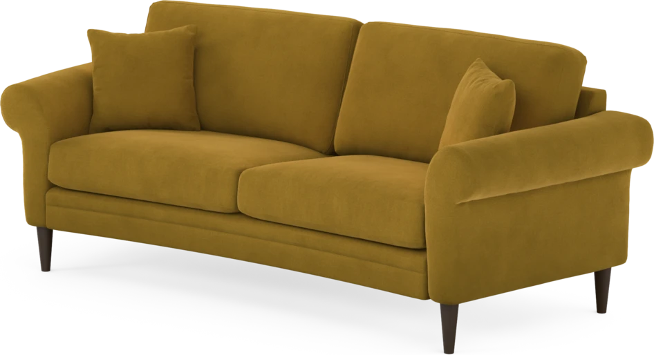 Eden - 2,5-sits soffa svängd - Gul