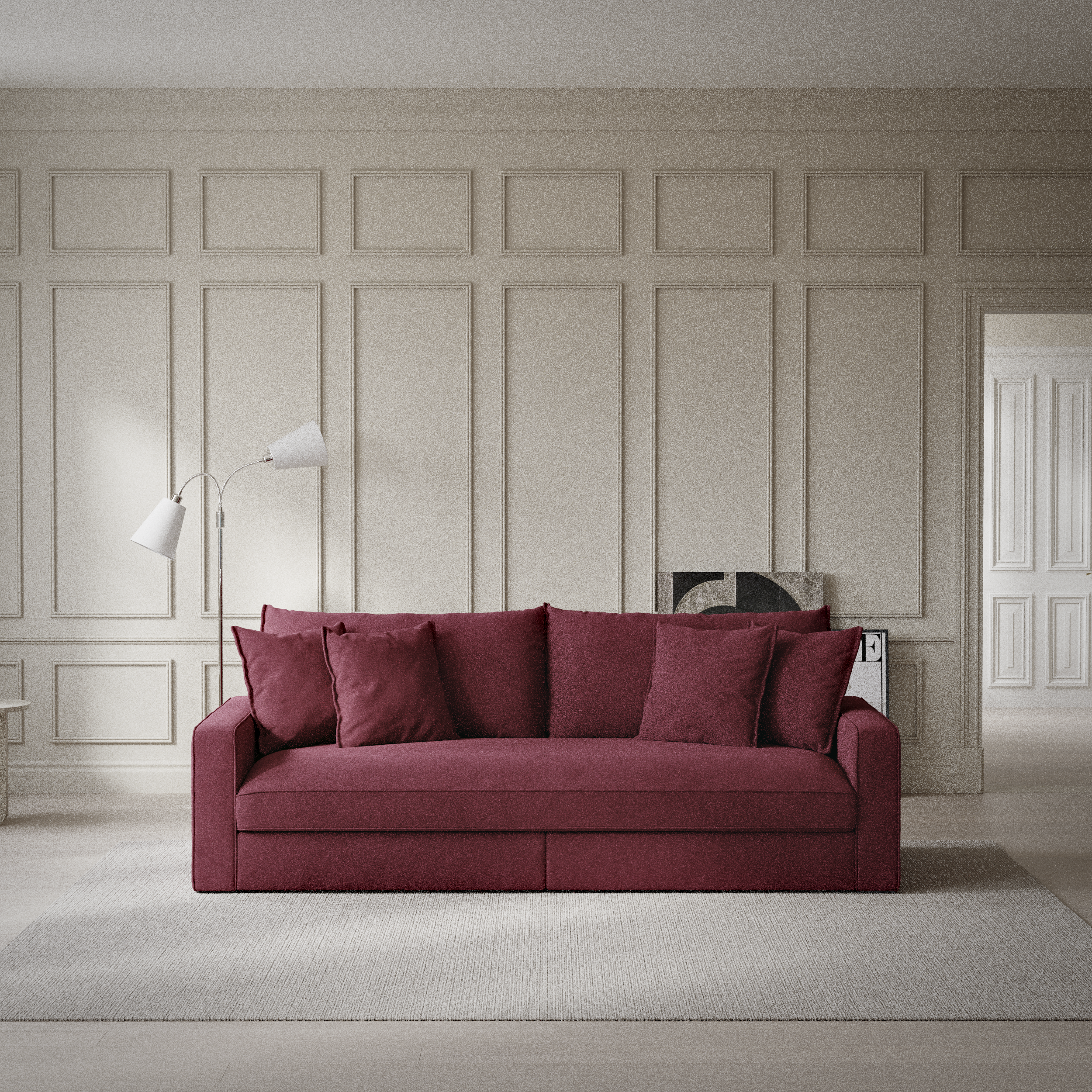 Rossi - 3-sits soffa, hel dyna - inspiration