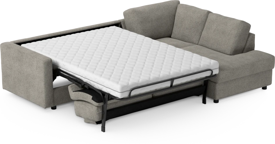 Lindö - Bäddsoffa 2,5-sits med divan - Grå