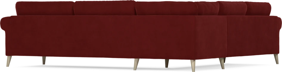Bridge - Hörnsoffa, 2+3-sits - Röd