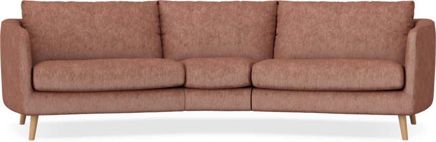 Madison - 3-sits soffa svängd, 90 cm - Röd