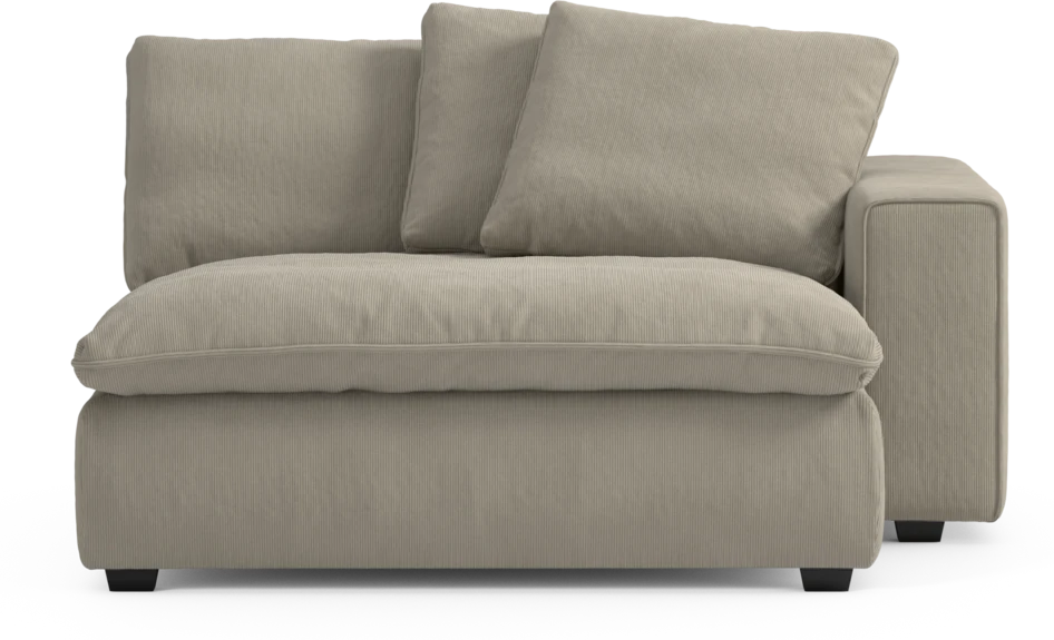 Bellora - Schäslong XL med armstöd höger - Beige