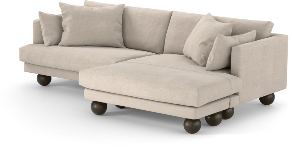 Harper - 4-sits med schäslong XL höger - Beige