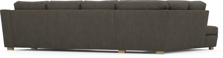 Friday - 3-sits soffa med divan vänster och schäslong höger - Brun