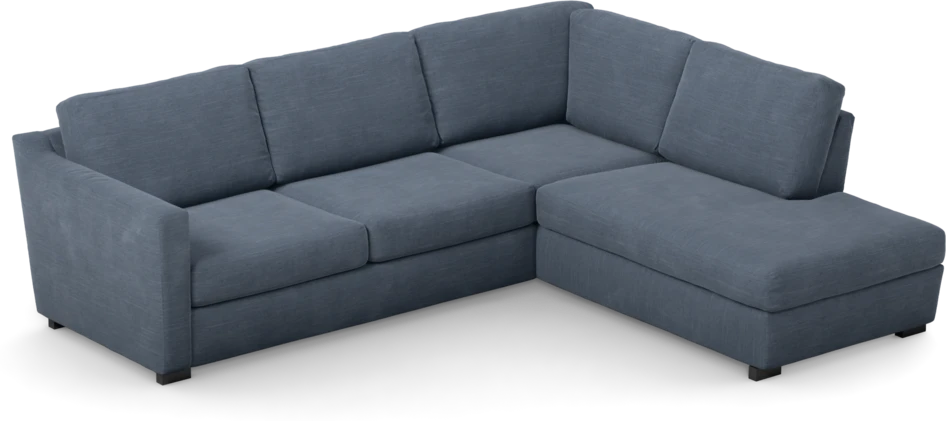 Friday - 2,5-sits soffa med divan höger - Blå