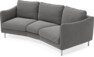 Madison - 3-sits soffa svängd, 70 cm - Grå