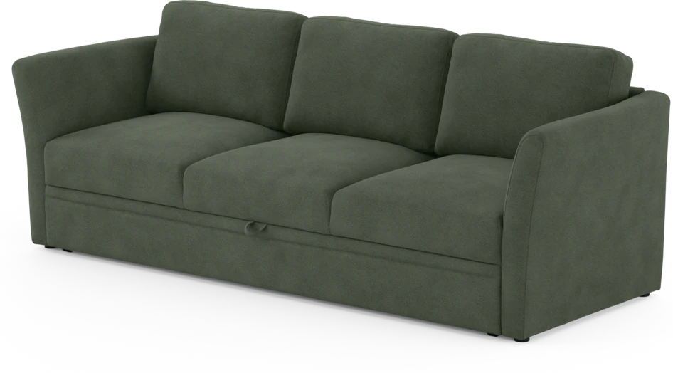 Öland - Bäddsoffa 3-sits, längsbäddad - Grön